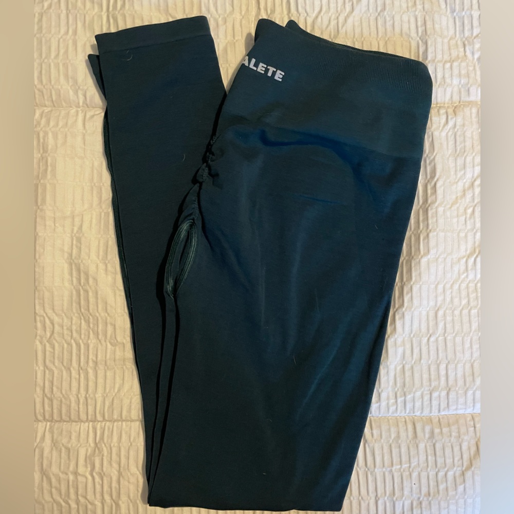 Amplify leggings. Teal. Large